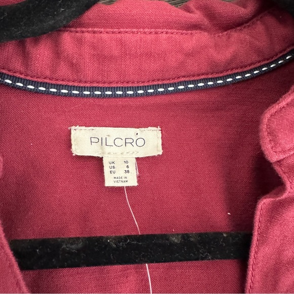 Pilcro Long-Sleeve V-Neck Seamed Mini Dress - Picture 8 of 12